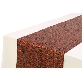 Christmas Concepts® Sequin Table Runner - 13" x 60" - Wedding/Party Decoration Wedding Decorations (Brown)