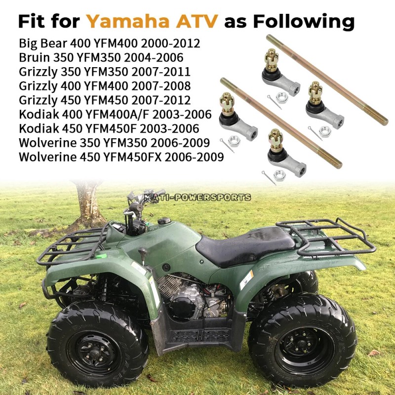 Yamaha Tie Rods with End Kit for Yamaha Bear Tracker