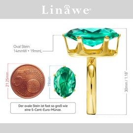 Linawe Women's Rings, False Diamond Moissanite Ring, Adjustable, Large Finger Ring, Women, Copper Rings Available in Three Gold, Rose Gold and Silver Tones, Glass Rhinestone Glass stone, Created