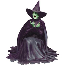 Paper House Productions 3.5" x 2.75" Wizard of Oz Die-Cut Wicked Witch Shaped Magnet for Refrigerators and Lockers