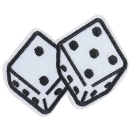 Unbranded Dice Applique Games Gambling embroidered  iron-on patch 2998