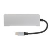 USB C Splitter Silver 5Gbps Speed Heat Dissipation Function Smart