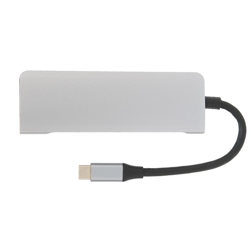 USB C Splitter Silver 5Gbps Speed Heat Dissipation Function Smart