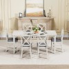 Peatuk 7-Piece Dining Room Table Set with 6 Upholstered Chairs