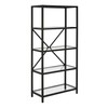 Etta 63'' Tall Rectangular Bookcase in Blackened Bronze