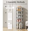 HAIXIN 10 Tier Narrow Shoe Rack, Shoe Rack for Closet,
