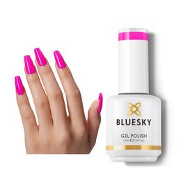 BLUESKY Pink Neon Gel Nail Polish Long Lasting Soak Off Gel Polish| Professional Salon Quality for Home DIY Vegan&Cruelty-Free Manicure Nail Lamp Needed 0.5 Fl Oz N36P Fuchia Fumble