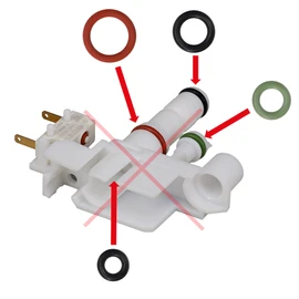 Seal Maintenance Kit O-Rings Coupling for Milk Tank Milk Container Suitable for DeLonghi EABI EC ECA ESAM Nespresso EN AEG Caffe Grande Set-38 by Snapworld-Kaffee