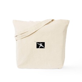 CafePress Fencing Tote Bag Reusable Natural Beige Canvas Shopping Bag