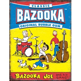 Generic Bazooka Joe Band Retro Comic Logo Bubble Gum Home Wall Décor Metal Tin Sign - 2814