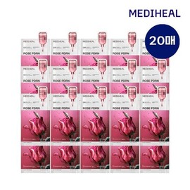 Mediheal Rosé PDRN Essential Mask Pore & Radiance 10 Sheets + 10 Sheets (Total 20 Sheets) / 메디힐 로제 PDRN 에센셜 마스크 모공 결광 10매+10매 (총 20매)