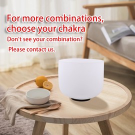 FMTY 7inch 8inch 9inch Crystal singing bowl set sound bowl for healing Mindfulness, Meditation, Yoga, Spiritual and Body Healing Chakra Bowl (C+A+F)
