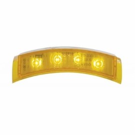 United Pacific 38505 - Turn Signal Light - 4 Led Headlight Turn Signal Light - Amber Led/Amber Lens
