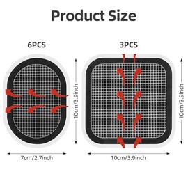 flintronic Replacement Gel Pads, 9 Pieces Replacement Electrodes Gel Pads for EMS Trainer Abdominal Trainer Muscle Stimulation Electrostimulation Replacement Abdominal Trainer Gel Pads Compatible with