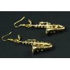 Miniblings Saxophone Saxophone Jazz Saxophonist Service Earrings Earrings + Box