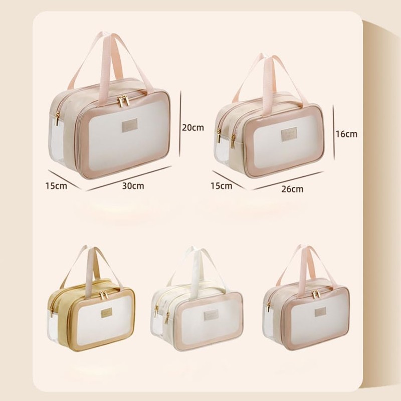 GreatRise Portable Waterproof Toiletry Bag, Large Toiletry Bag, Cosmetic Bag,