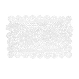 ledmomo Hand-knitted Placemat, Lace, Crochet, Scandinavian Folding, Instagram, Decorative, Christmas Decoration, Easy Care, Washable, Square