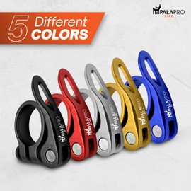 IMPALAPRO Bike Quick Release Seatpost Clamp - Bike Seat Clamp - Seat Clamp Bike - Bike Seat Post Clamp- Seat Post Clamp - Bicycle Seat Clamp - Bike Seat Lock Clamp 7075CNC (Red, 34.9 mm)