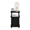 Furinno Brahms 3-Tier End Side Sofa Table/Nighstand with Door, 1-Pack,