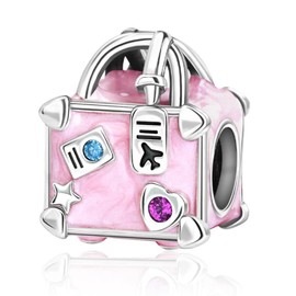 BEEUVIP Women's Life of Animals Charm Pendant for Bracelet 925 Sterling Silver Birthstone Charms Beads Fits Bracelet, Silver, Cubic Zirconia