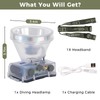 Venlon Rechargeable Diving Headlamp, 4 Modes Headlight with Battery Level