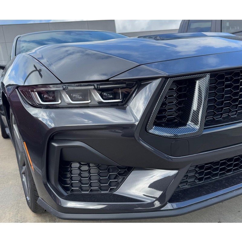 2024+ Mustang GT & GT Premium Front Grill Inserts (ABS