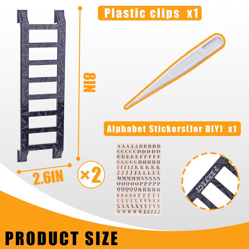 2 Pcs Widdle Wadder Ladders & 1 Pcs Alphabet Stickers
