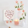 JennyGems Valentine's Day Decor, Happy Valentines Day Wooden Sign, 7.25