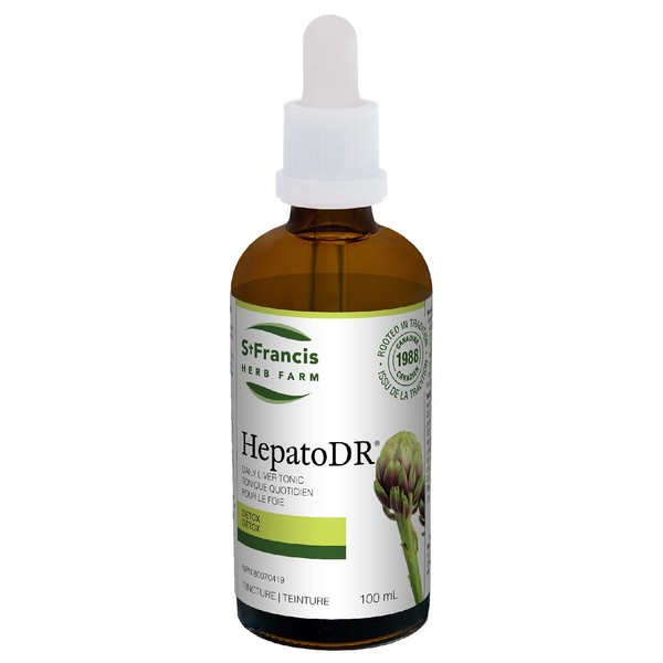 St. Francis Herb Farm Hepato DR® Tincture | Daily Liver Support Supplement | Supports Liver Function and Liver Detox | Dandelion | Milk Thistle | Globe Artichoke | 100mL