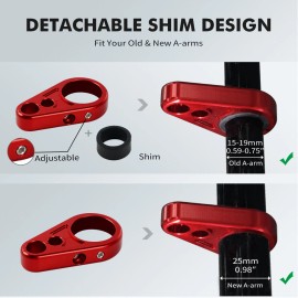 NiceCNC Aluminum 1/2" 1/4" 1" 25mm A-arm Brake Line Clamps For Honda TRX400EX TRX400X