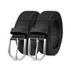 YOUCHAN Pack of 2 belts for men and women, elastic