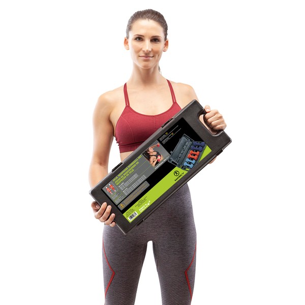 Marcy Neoprene Dumbbell Set (3 Pairs) with Carrying Case