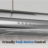 FIREGAS Under Cabinet Range Hood 30 Inch, Ducted/Ductless Convertible Vent