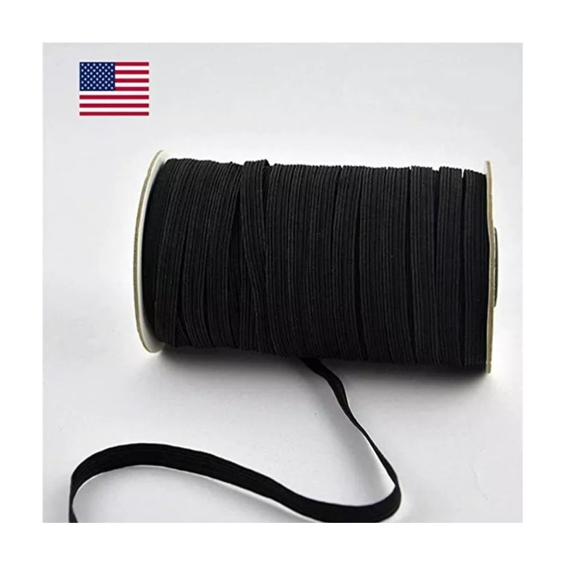 Unbranded 10 yards 1/4” BLACK or WHITE Elastic Band Trim