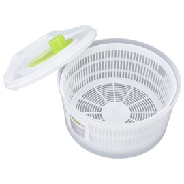3L Salad Spinner,Fydun Versatile Lettuce Dryer with Colander & Bowl, Quick Spin for Herbs, Berries, Fruits, and Veggies, White & Green
