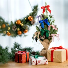 MORSUNBELA Gift Bows Dark Blue Decorative Bows Gift Bow for Wedding Birthday Christmas Communion Pack of 50 Blue