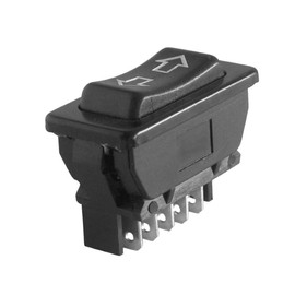 WITTKOWARE Car Window Regulator Button with Arrow Symbols (DC Motor Turn Switch, Up/Down or Left/Right), Max. 20 A, 12 V/DC