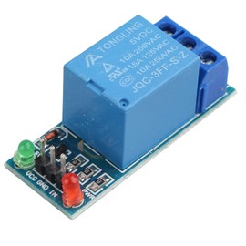 HALJIA 6PCS 1 Channel 5V Relay Expansion Module Board Shield Low Level Trigger Universal Blue Terminal High Performance Compatible with Arduino Uno 1280 2560 ARM PIC AVR DSP MCU