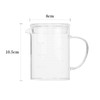 Glass Liquid Measuring Cup with Handle Lid, 350ml V-Shaped Spout