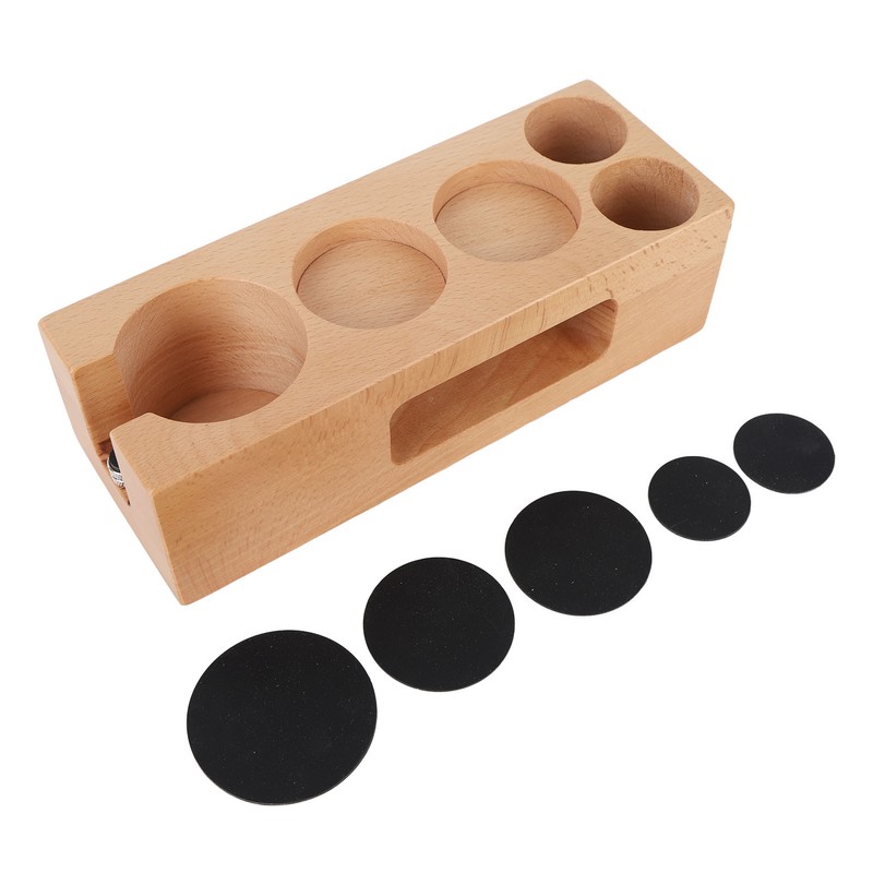 Wood Coffee Filter Tamper Holder Wooden Coffee Tamper Mat Stand