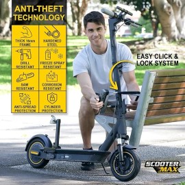 ScooterMax Heavy-Duty U Lock for Bicycles, Electric Scooters, and Motorcycles - Swiss-En...