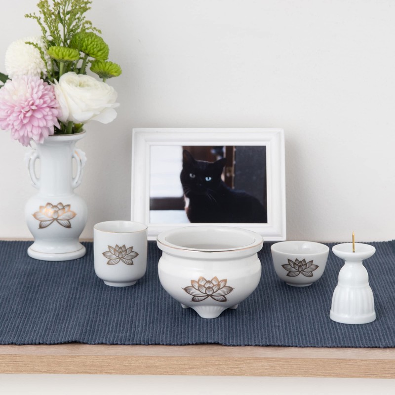 Tomatsu Shoten AM-TM579 Buddhist Utensils, Buddhist Altar, Platinum Lotus 5.0