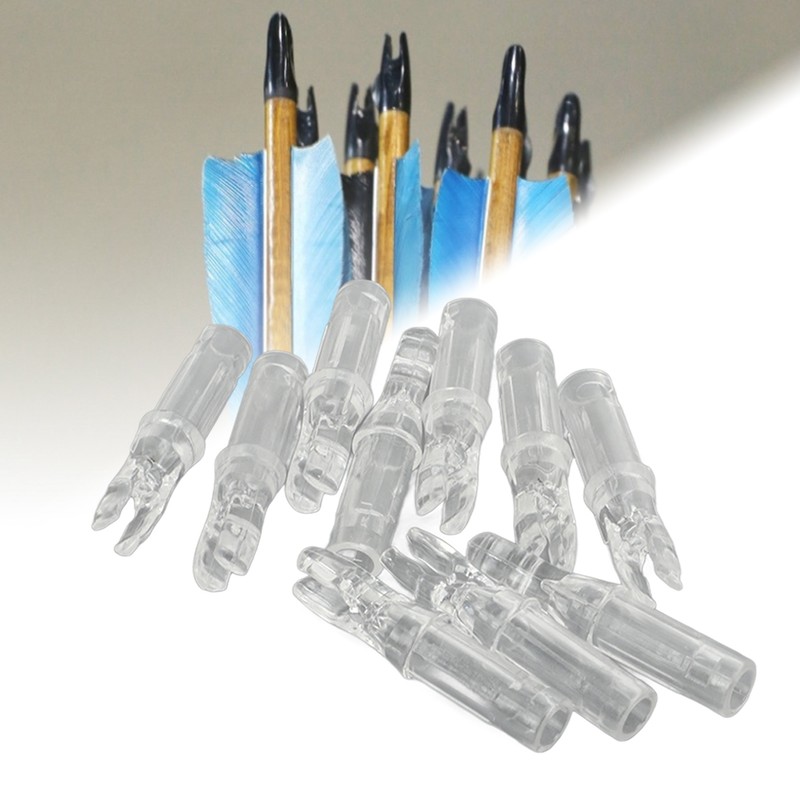 100pcs Archery Arrow Nock Durable Plastic Insert Arrow Nocks Light