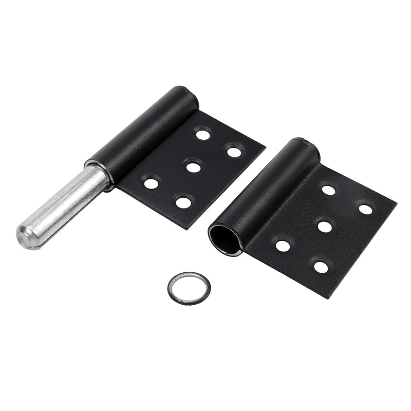 Antrader 5 Inch Lift Off Hinge Flag Hinges,Black Offset Door