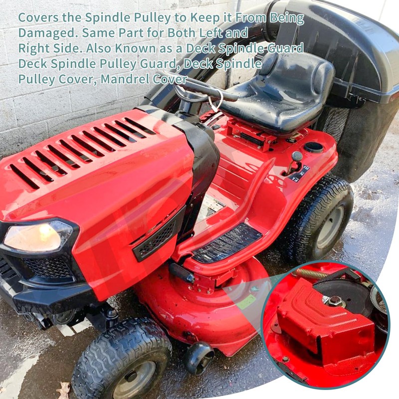 KINTLE 2 Set 783-06424A-0638 Deck Spindle Pulley Belt Guard Cover