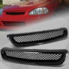 WenQi Black Mesh ABS Front Hood Grille Grill For 1996-1998