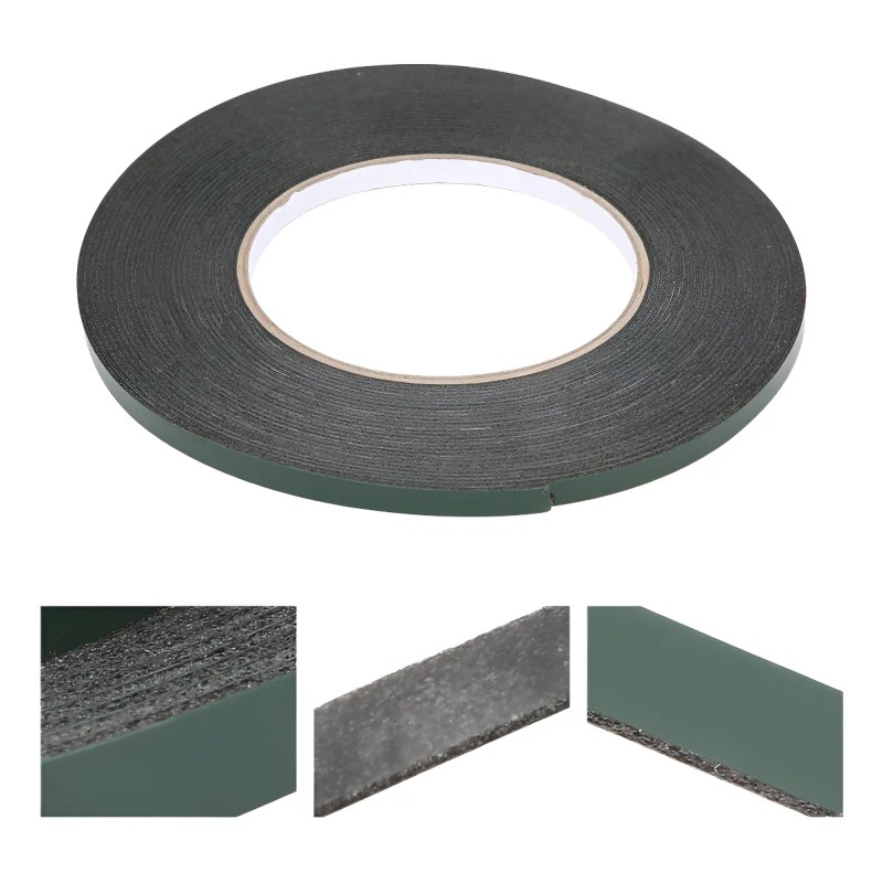 Cinta Doble Cara Negra De Espuma 3mm X 10m Para