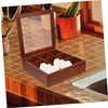 Gatuida Wooden Tea Bag Organizer with Compartments Lid for Easy