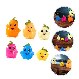 BESPORTBLE 6pcs Adorable Pumpkin Ornament Set Lightweight Resin Landscape Decor for Gardens Plant Decorations and Holiday Celebrations
