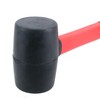 8oz Black Rubber Mallet with Fibreglass Handle Hammer Non Marking